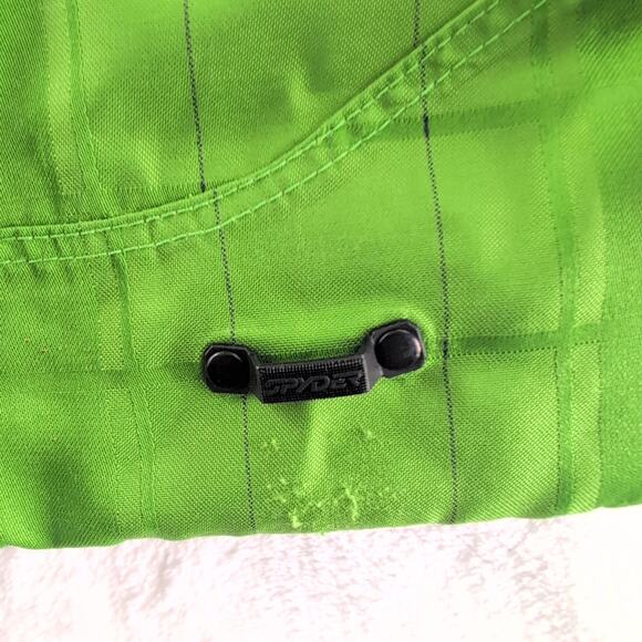 Spyder Thinsulate Ski Snowboard Coat Vented Sides Green Adult Size XL - Picture 3 of 15